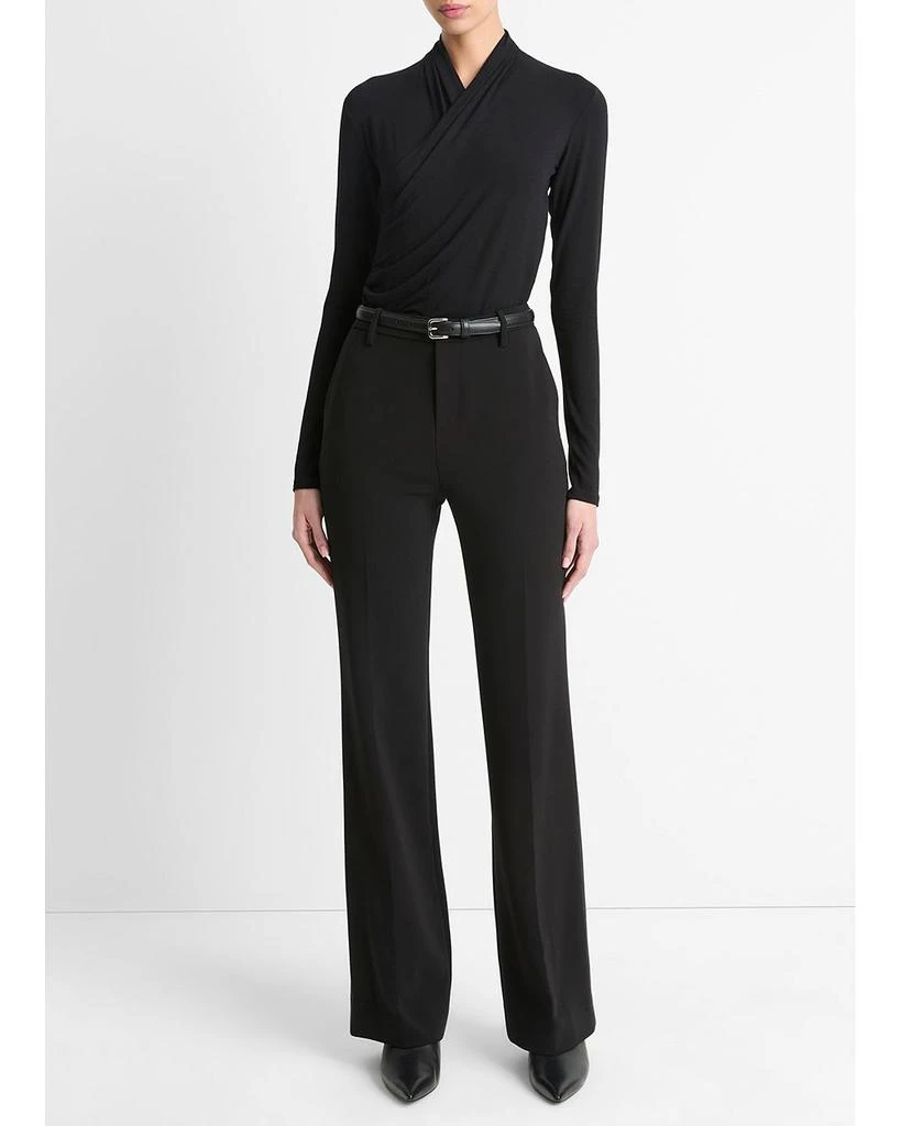 Vince Long Fixed Wrap Long Sleeve Top 2