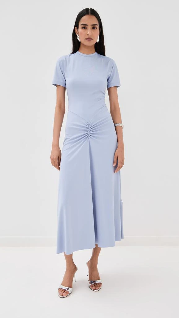 Victoria Beckham Gathered Waist T-Shirt Midi Dress 6