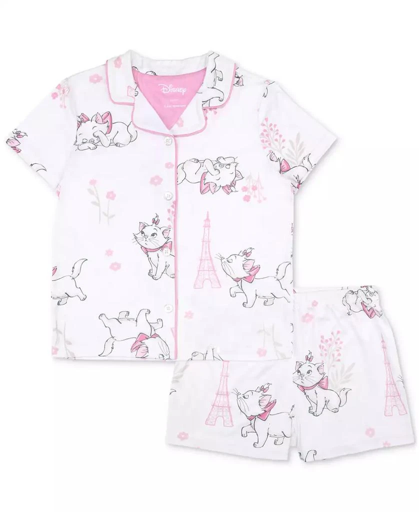 AME Toddler Girls Adorable Marie Short Coat Pajamas, 2 Piece Set 3