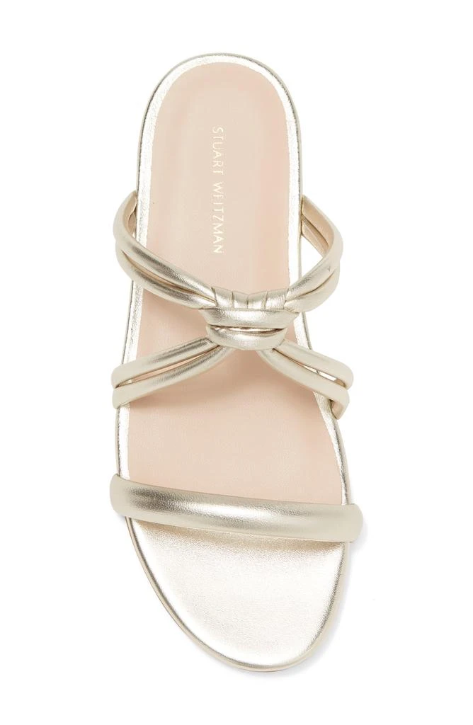 Stuart Weitzman Square Toe Twisted Knot Sandal 4