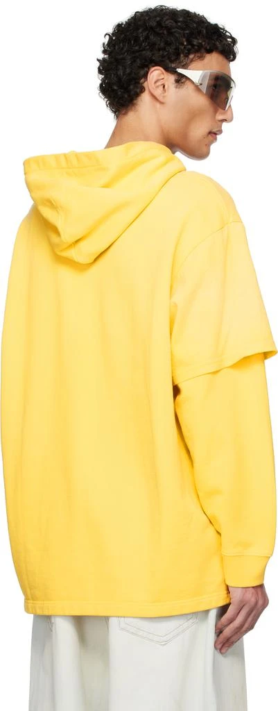 Acne Studios Yellow Double-Layered Hoodie 3