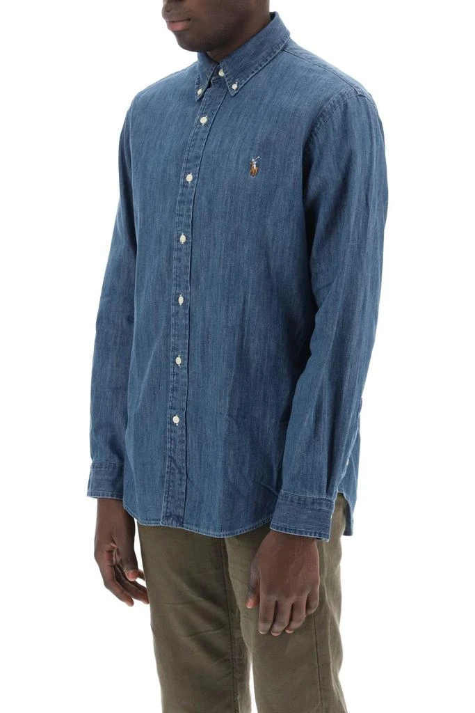 Ralph Lauren custom fit shirt in lightweight denim 4