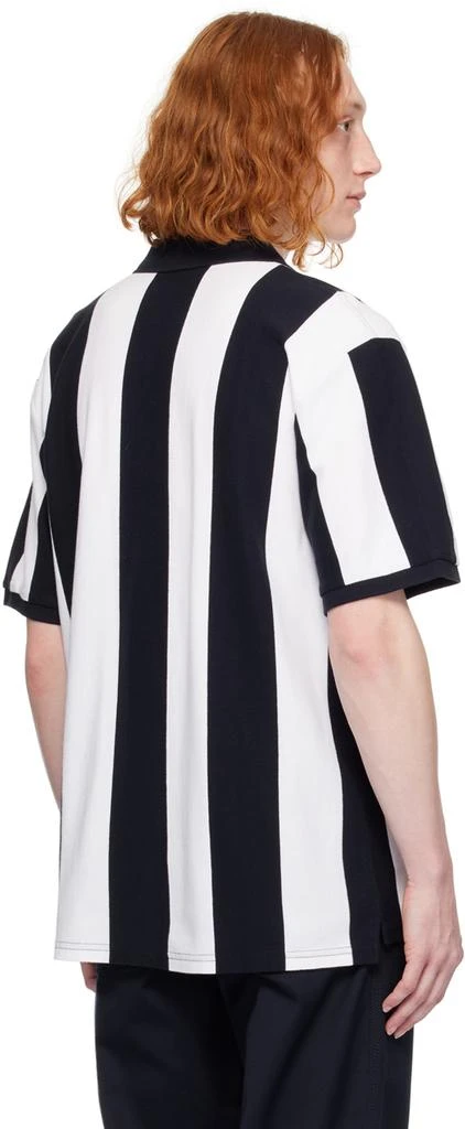 Carhartt WIP Navy & White Hinton Stripe Polo 3