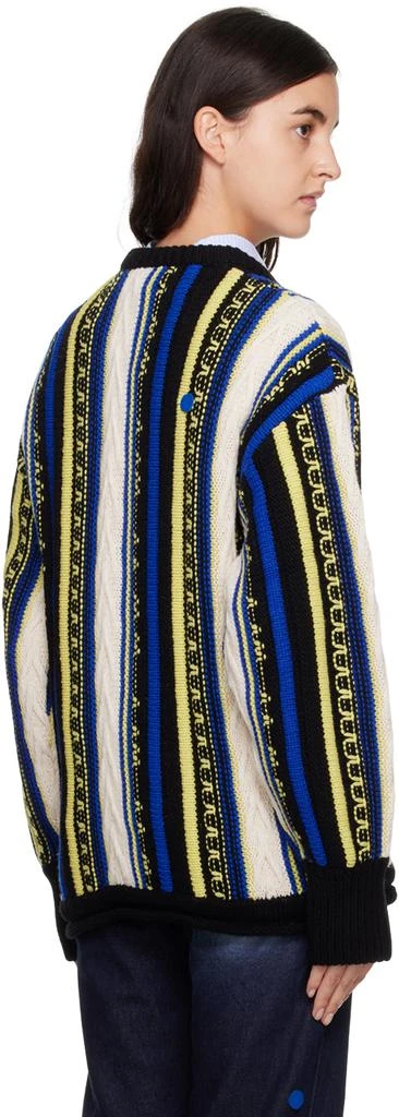 ADER error Blue & Yellow Buttoned Sweater 3