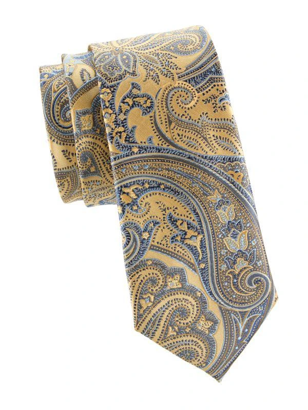 Hickey Freeman Paisley Pattern Tie 1