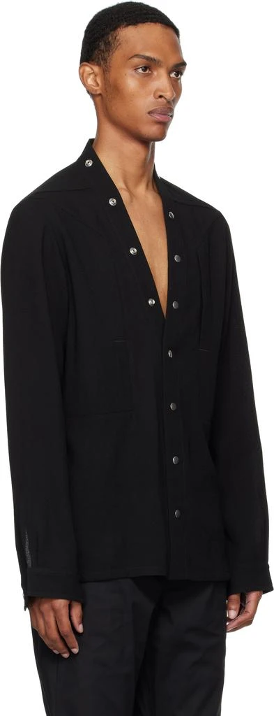 Rick Owens Black Concordians Larry Fogpocket Shirt 2