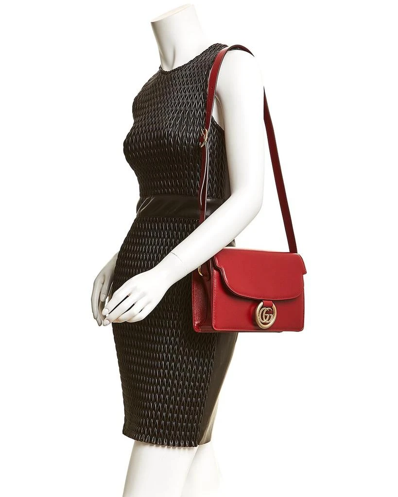 Gucci Torchon Double G Leather Shoulder Bag 3