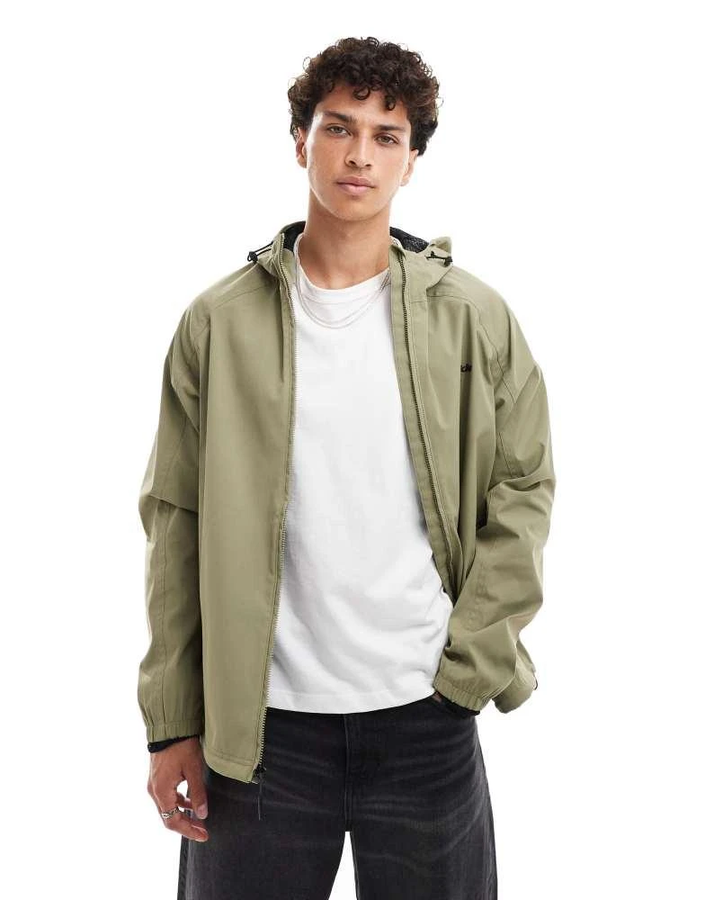 DICKIES Dickies Ronan hooded shell jacket in khaki green 4