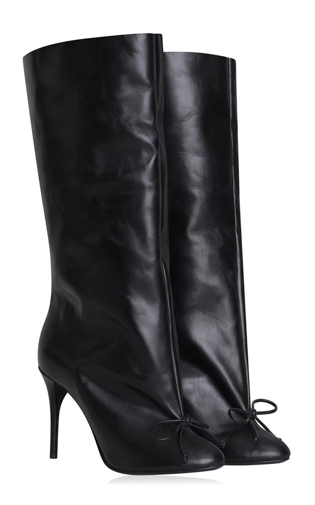Alaïa ALAÏA - Wide Leather Knee Boots - Black - IT 38 - Moda Operandi 1
