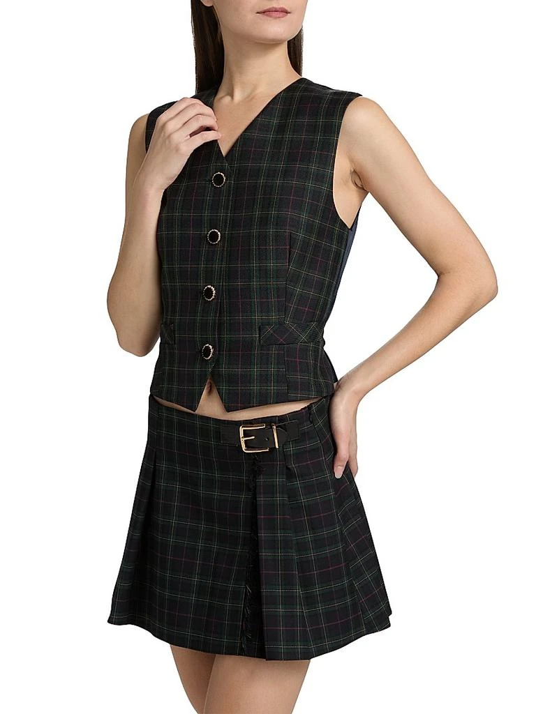 Ronny Kobo Lily Plaid Vest 4