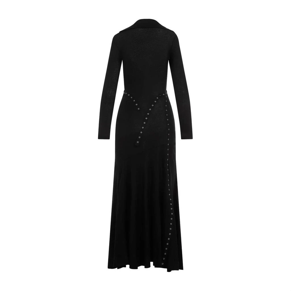 Simone Rocha Simone Rocha Ribbed Snap-Detailed Bias Cut Dress 2