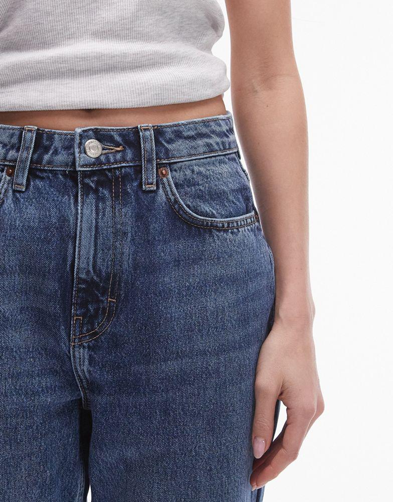 Topshop Topshop Original Mom high rise jean in mid blue