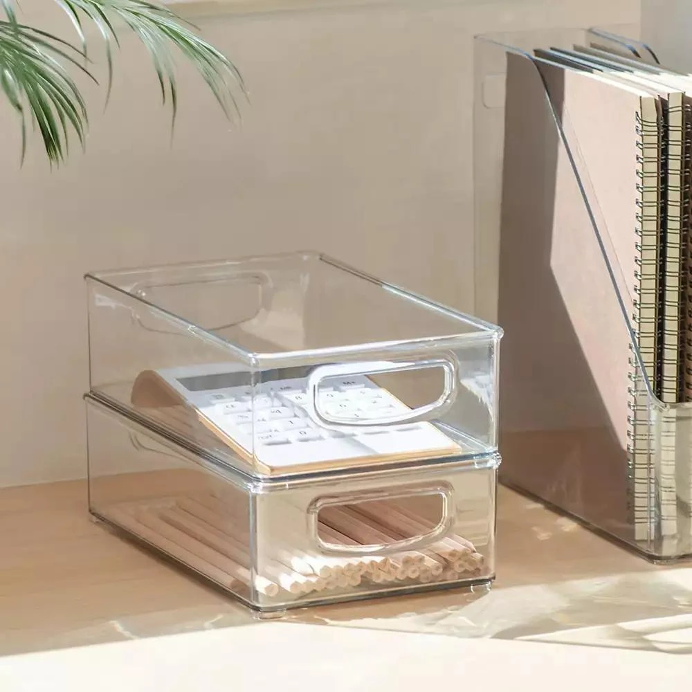 iDesign Stackable Pantry Storage Bin with Handles, Set of 4 8