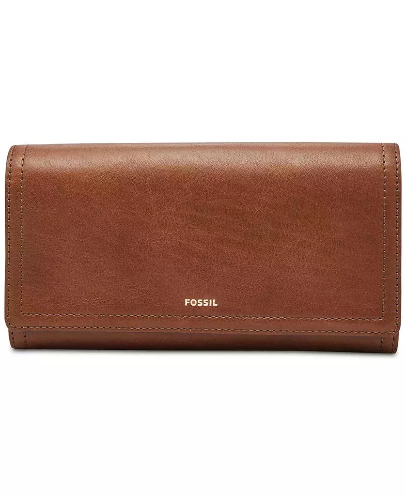 Fossil Logan Leather Flap Wallet 1