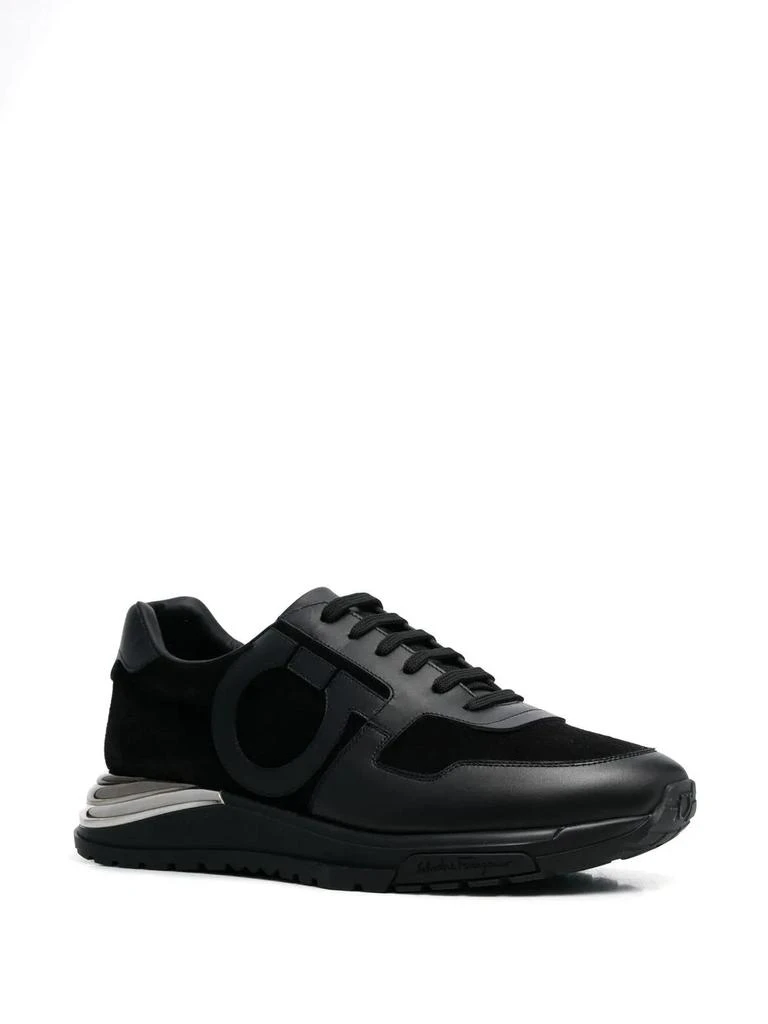 Salvatore Ferragamo Ferragamo Gancini-Patch Lace-Up Sneakers 3