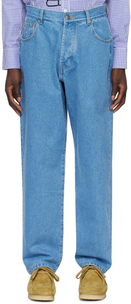 Pop Trading Company Blue Crest Jeans 1