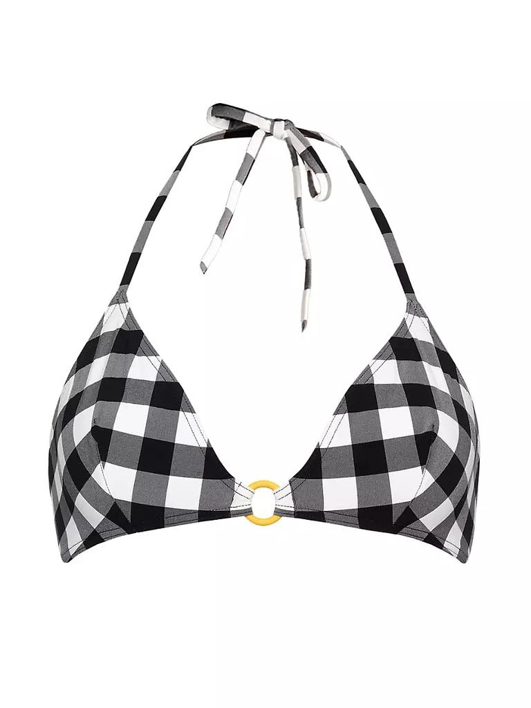 ERES Culture Gingham Triangle Bikini Top