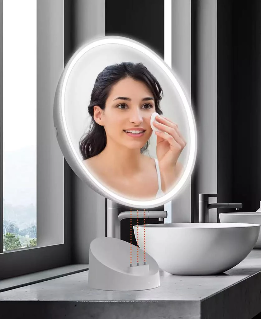 Sharper Image SpaStudio Waterproof Fogless Shower Mirror & Speaker 5