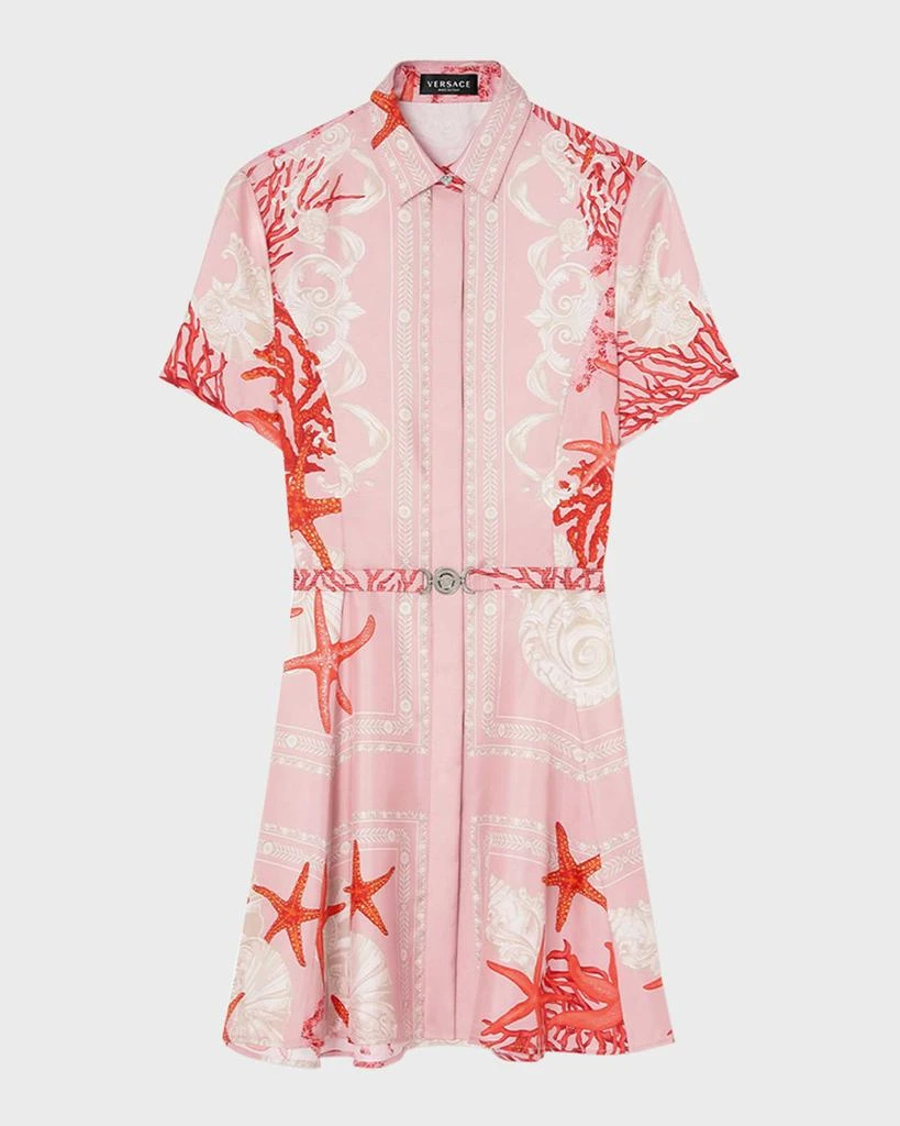 Shop Holiday-Print Belted Short-Sleeve Silk Twill Mini Shirtdress on Sale  at BeyondStyle  Get 79% Off Holiday-Print Belted Short-Sleeve Silk Twill  Mini Shirtdress with Limited-Time Flash Deals, Exclusive Discounts, and  Special Offers.