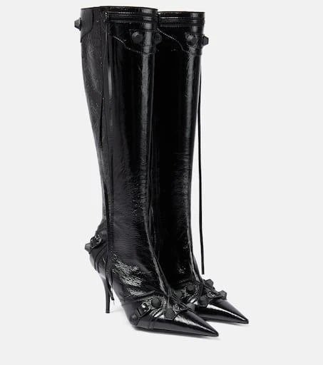 Balenciaga Cagole leather knee-high boots 1