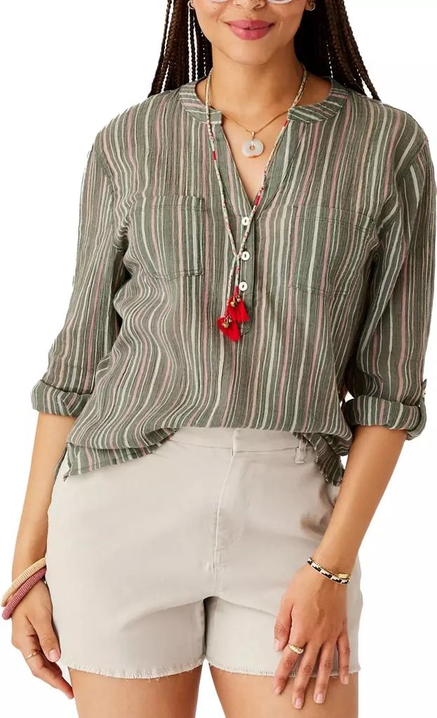 Carve Designs Carve Designs Women's Dylan Gauze Shirt 1
