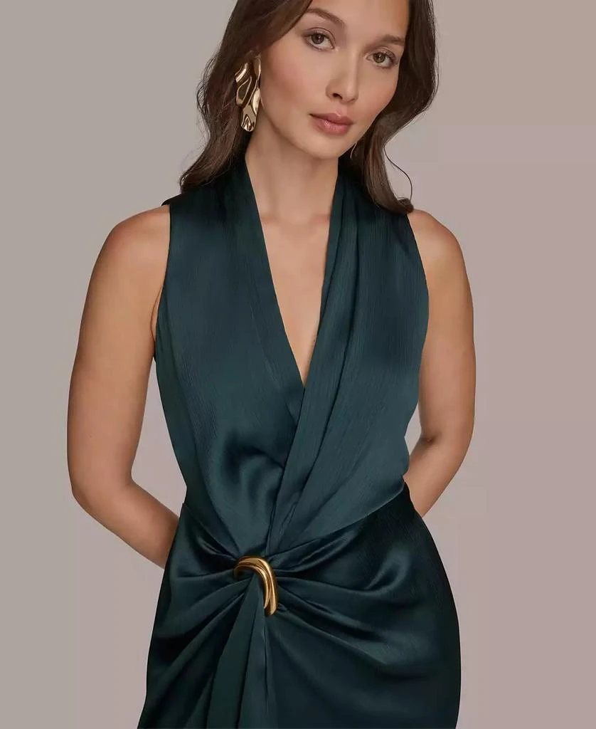 Donna Karan Halter Ruched Gown 4