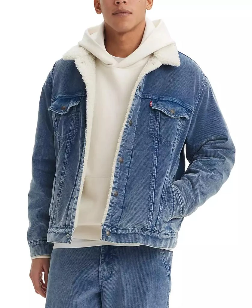Levi's Men's Relaxed Fit Fleece-Lined Corduroy Trucker Jacket 1