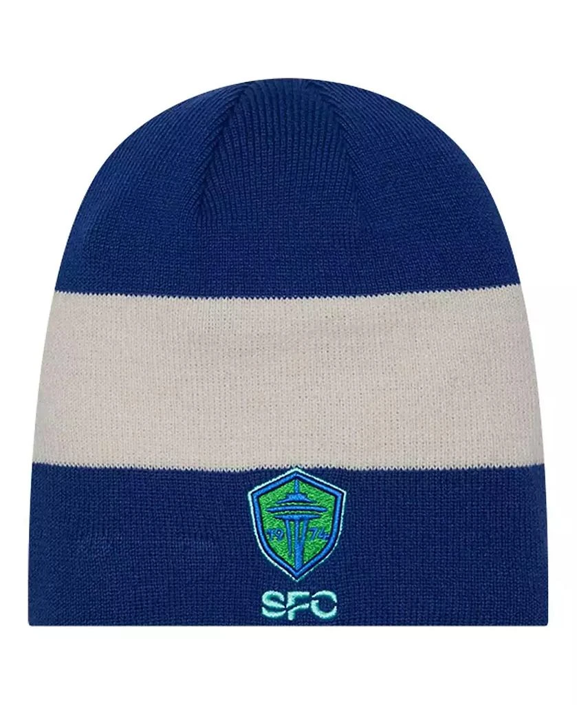 New Era Men's Blue Seattle Sounders FC 2024 Kick Off Collection Knit Beanie 1