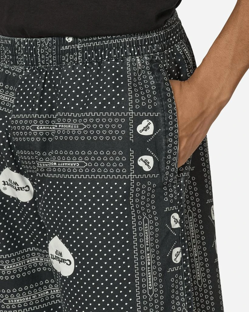 Carhartt WIP Heart Bandana Shorts Black 5