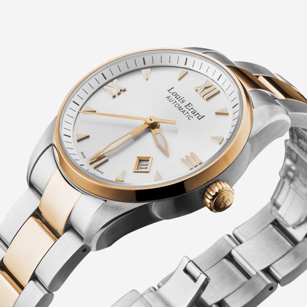 Louis Erard Louis Erard Heritage Silver Dial Two-tone Stainless Steel Men's Automatic Watch 69101AB21.BMA21
