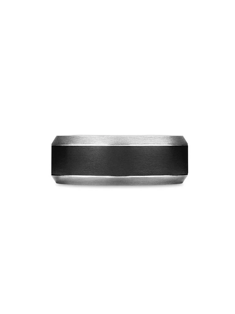 David Yurman Beveled Band Ring in Grey Titanium 4