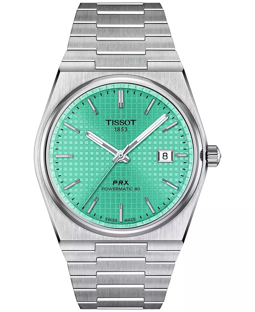 Tissot Men's Swiss Automatic PRX Powermatic 80 Stainless Steel Bracelet Watch 40mm 1