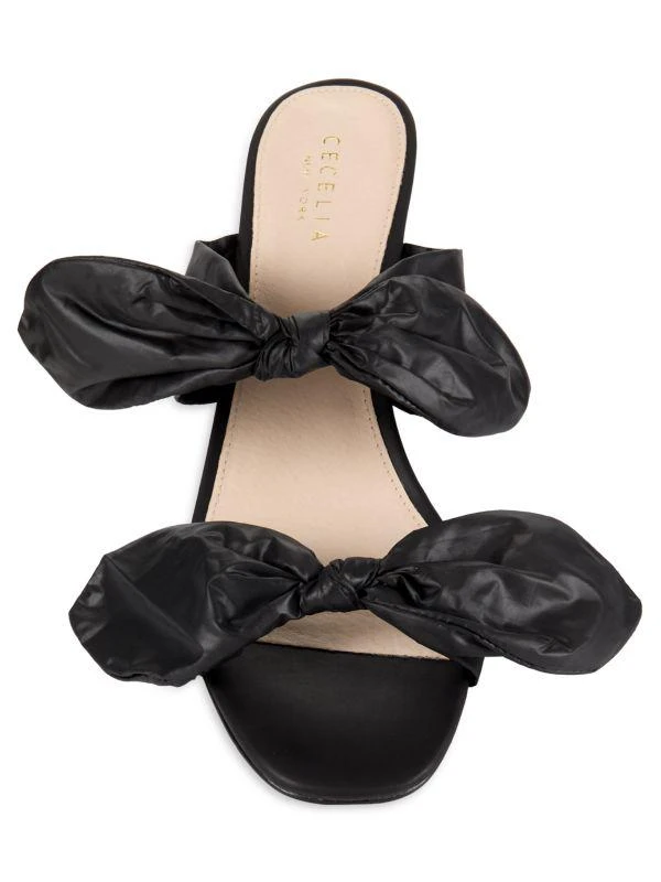 Cecelia New York Flint Bow Block Sandals 5