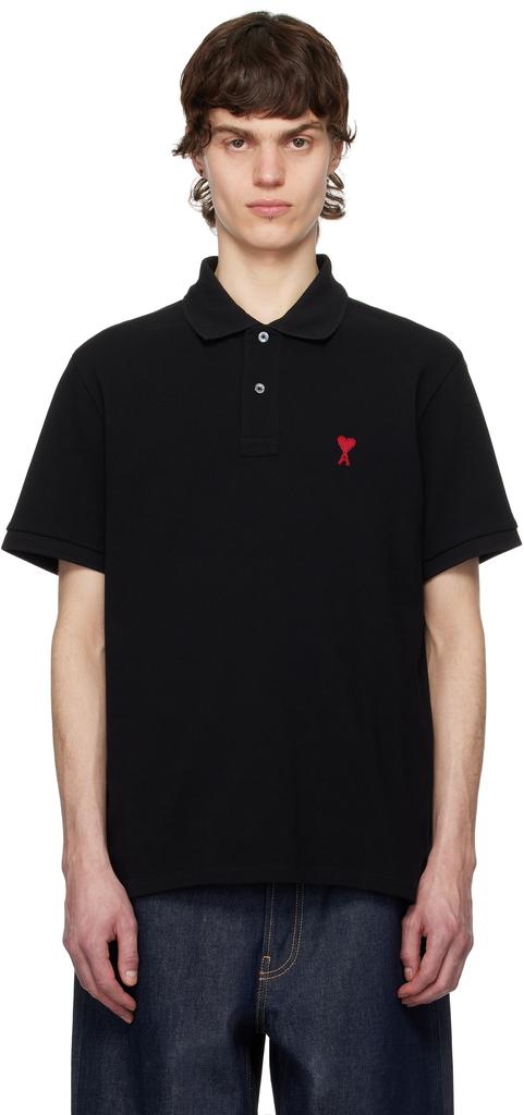 ★送料・関税込★アミ★AMI★de Coeur Polo Shirt Black★ Ami - Ami De Coeur Polo Shirt | HBX - Globally Curated