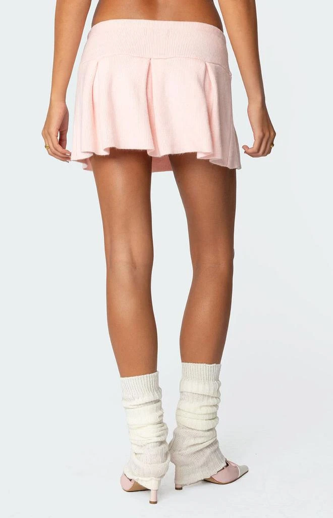 Edikted Easter Pleated Knit Mini Skirt 5