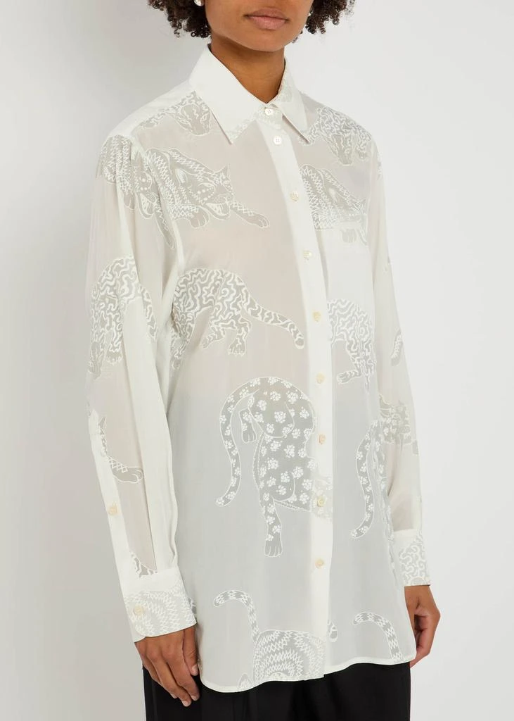 Stella McCartney Wild Cat silk shirt 2