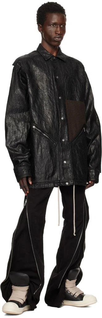 Rick Owens Black Porterville Jumbolaced Padded Sneakers 5