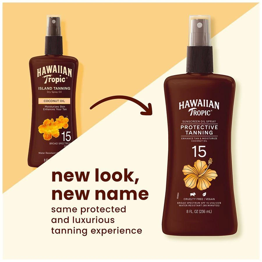 Hawaiian Tropic Protective Tanning Oil Spray Sunscreen SPF 15 8