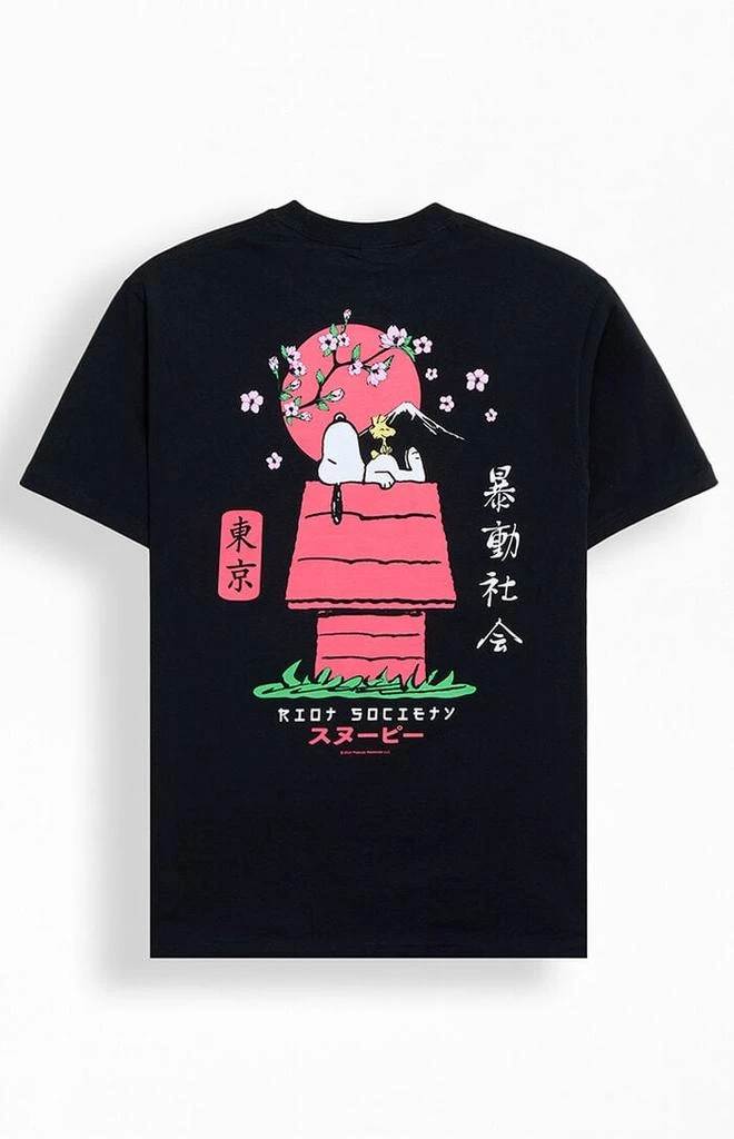 Riot Society Snoopy Kanji T-Shirt 1
