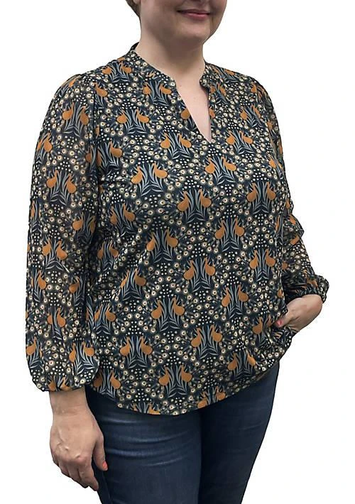 DR2 by Daniel Rainn By Daniel Rainn Split Neck Knit Top Plus 4