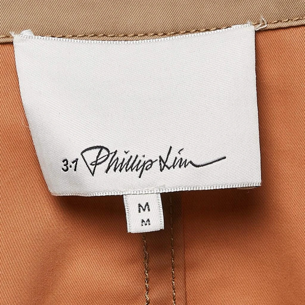 3.1 Phillip Lim 3.1 Phillip Lim Beige Gabardine Double Breasted Trench Coat M 5