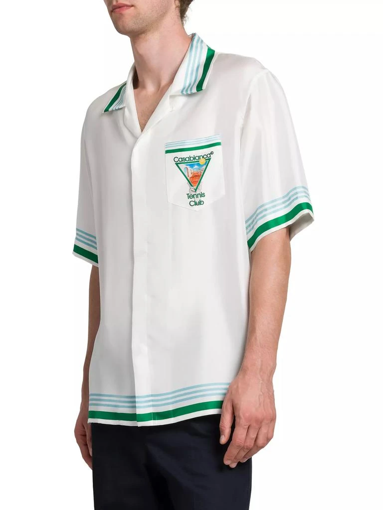 Casablanca Tennis Club Silk Shirt 3