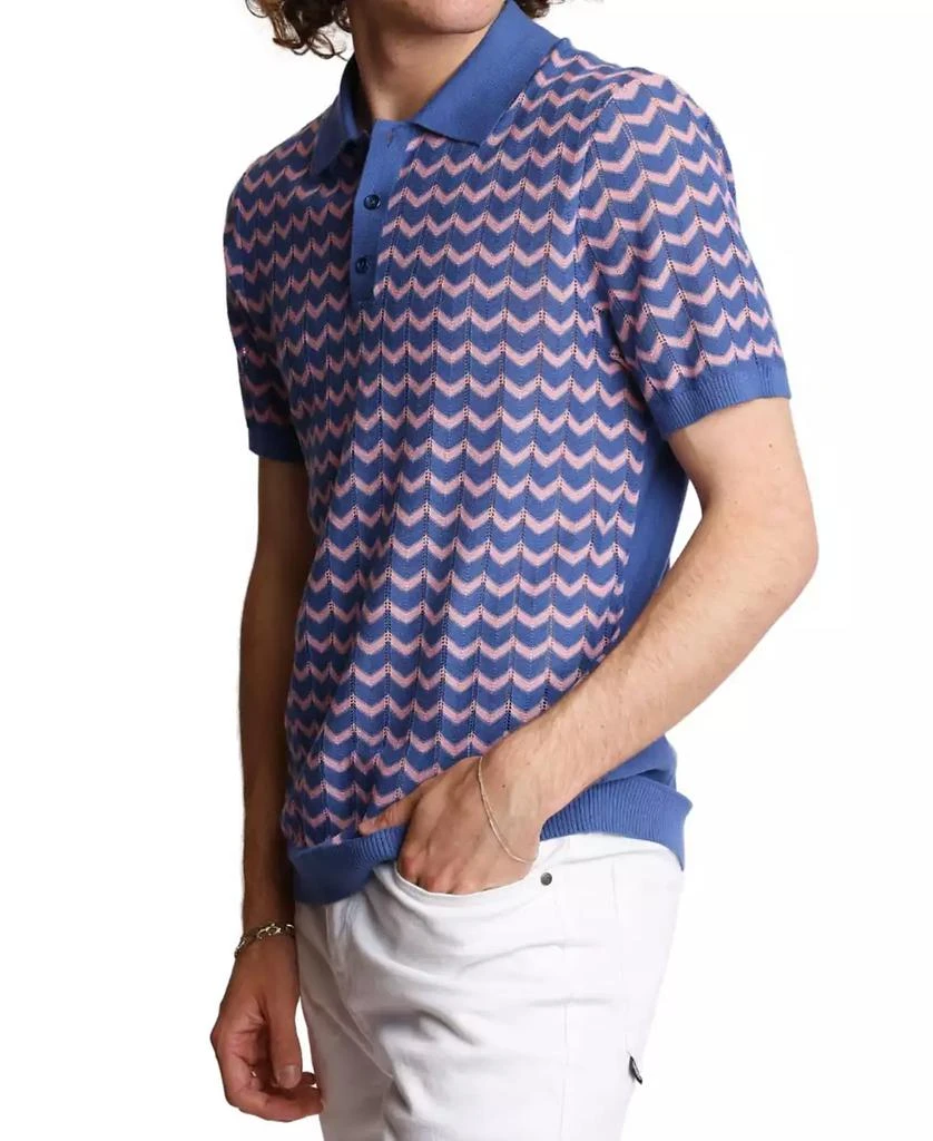 Paisley & Gray Men's Chevron-Pattern Polo Shirt 3