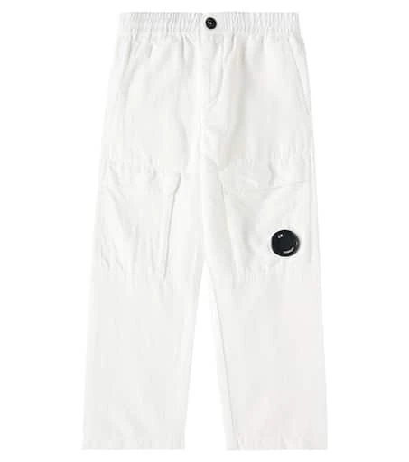 C.P. Company Kids Linen and cotton gauze straight pants 1