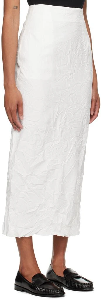 AURALEE White Wrinkled Maxi Skirt 2