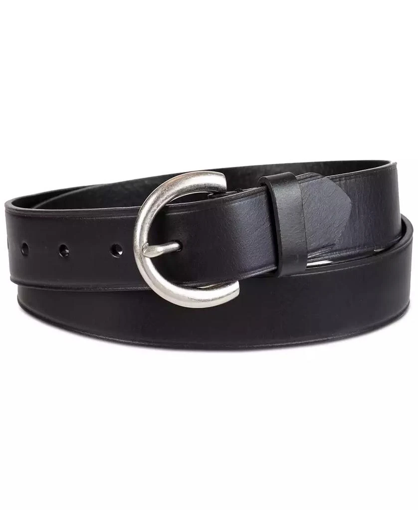 9622 Women\'s Circular Center Bar Buckle Belt, Black Shop Women main image 4
