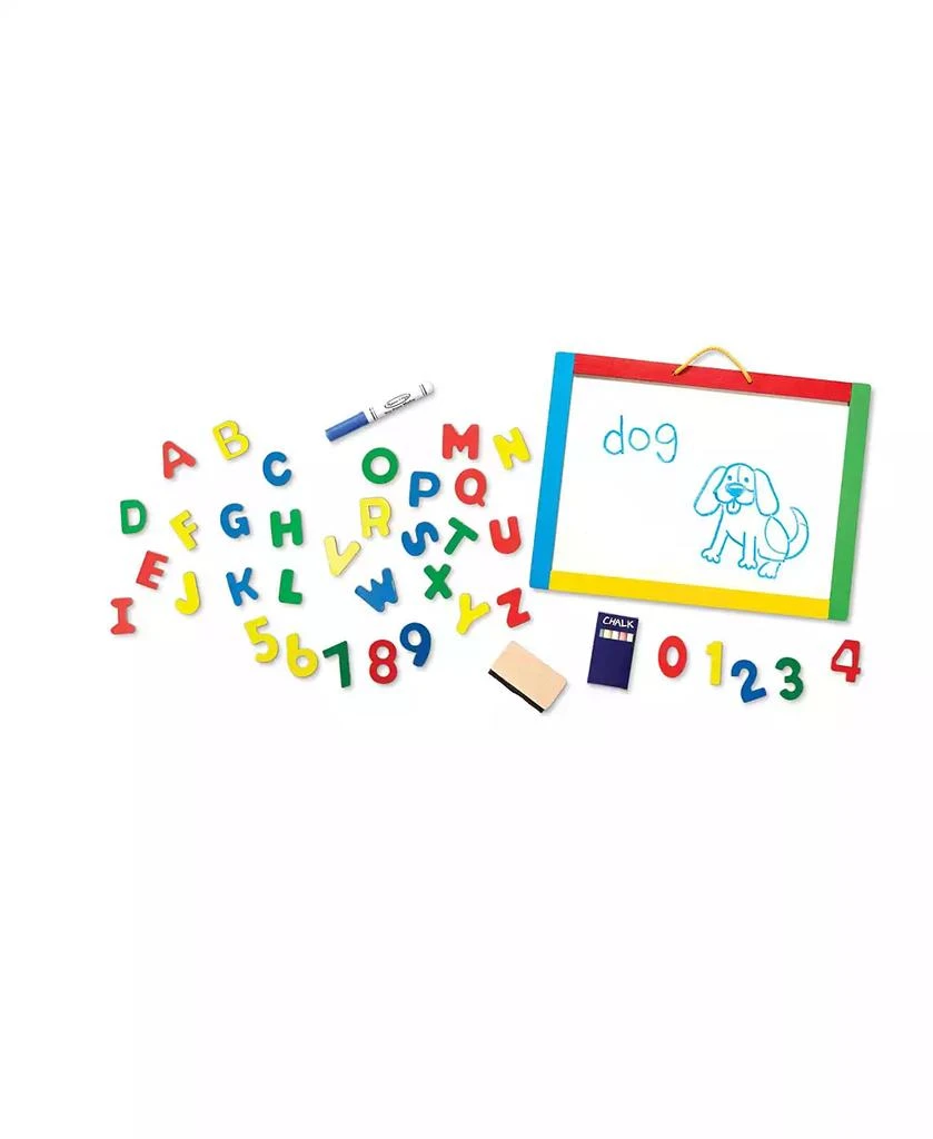 Melissa & Doug Melissa & Doug Magnetic Chalkboard and Dry-Erase Board With 36 Magnets, Chalk, Eraser, and Dry-Erase Pen 2