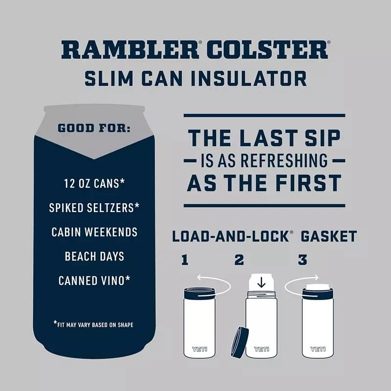 YETI YETI 12 oz. Rambler Colster Slim Can Insulator 6