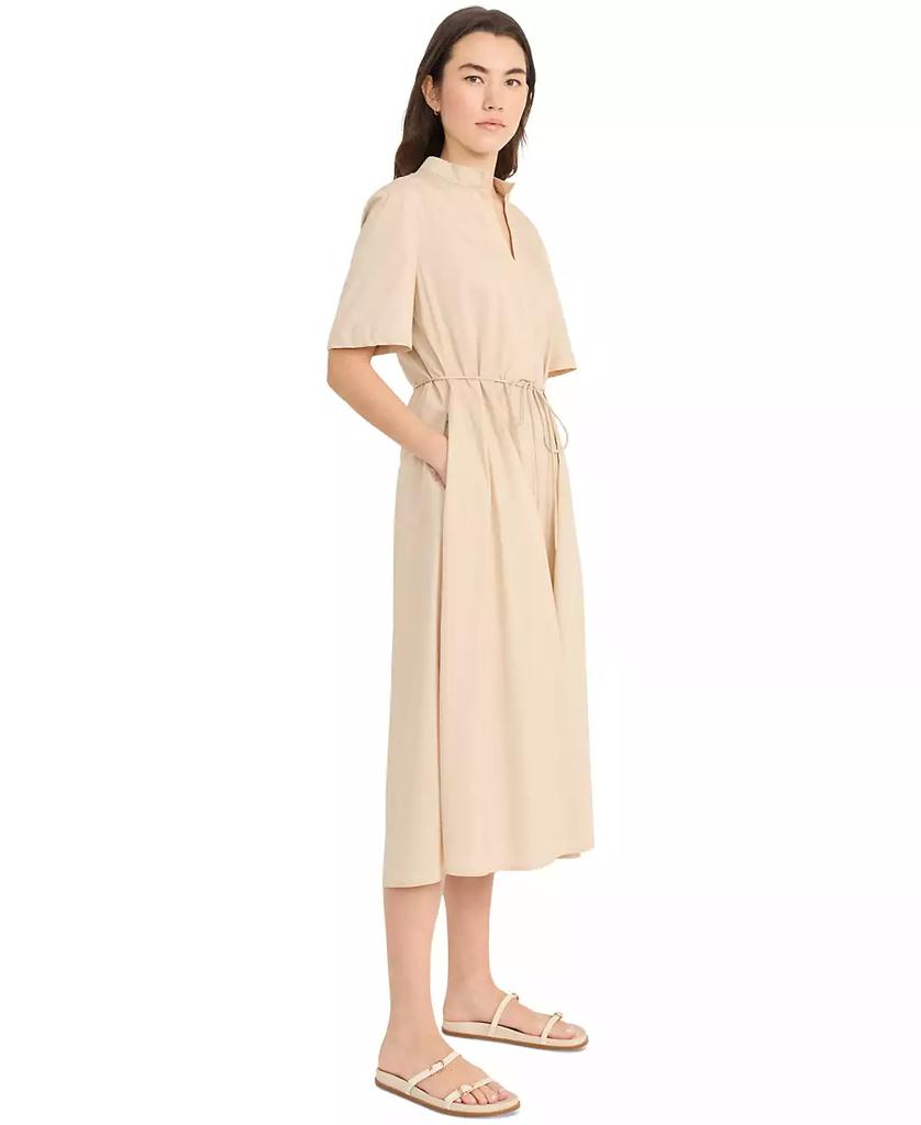 Luxely Women's Tie-Waist V-Neck Short-Sleeve Midi Dress