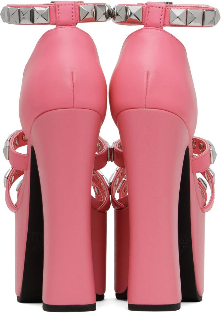Ashley Williams Pink Studded Iris Heels 2